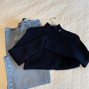 Vintage Navy Ralph Lauren Turtleneck Sweater